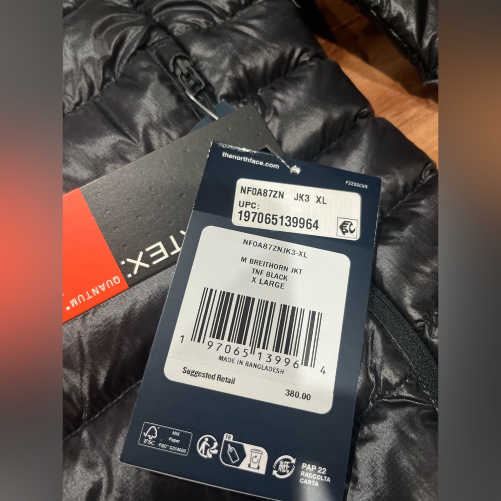 NWT, The North Face, Summit Series, Men’s Breithorn Jacket, Size XL, TNF Black - Picture 5 of 10